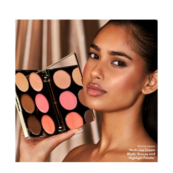ICONIC LONDON MULTI USE CREAM BLUSH, BRONZE & HIGHLIGHT PALETTE NIB - Picture 3 of 11